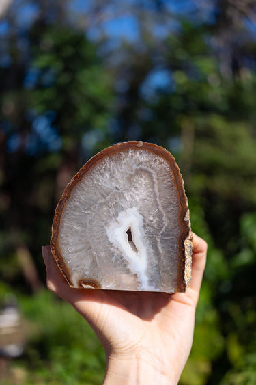 Natural Agate Candle Holder